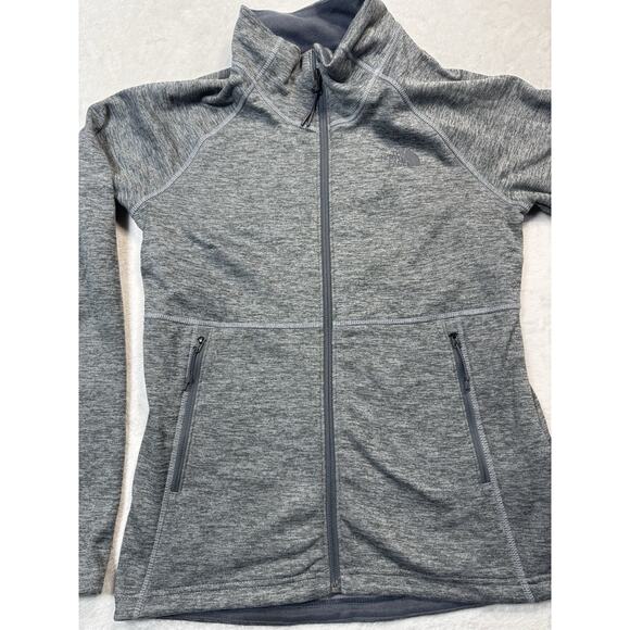 The North Face Apex Bionic Softshell Jacket Women’s Med Gray Heather Windproof - Picture 2 of 8